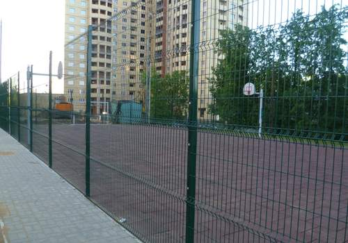 3Д забор для футбольной площадки в Ижевске