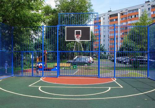 Забор Protect для баскетбольной площадки в Ижевске
